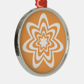Präparierte Rundschmuck, Orange Silbernes Ornament (Rechts)