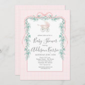 Präparierte Südkutschenwache mit Baby-Dusche Einladung (Vorne/Hinten)