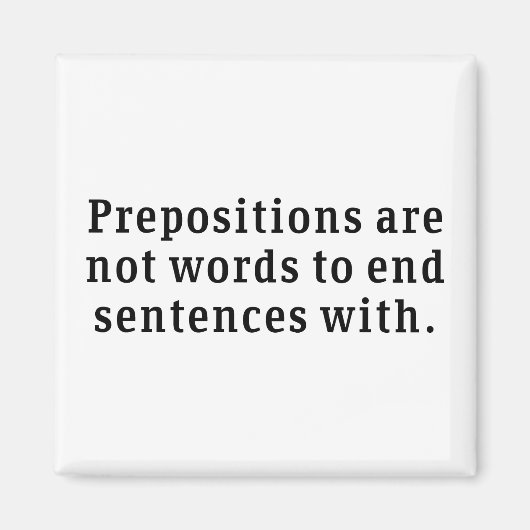 Präpositionen Magnet (Vorne)