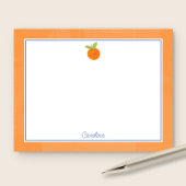 Präppy Citrus Frucht Orange & Blue Note Card Mitteilungskarte
