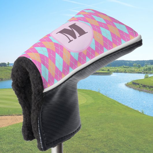 Präppy-Raute-Monogramm-Ladys Golf Headcover