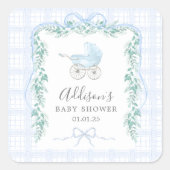 Präppy Southern baby Carriage Sticker (Vorderseite)