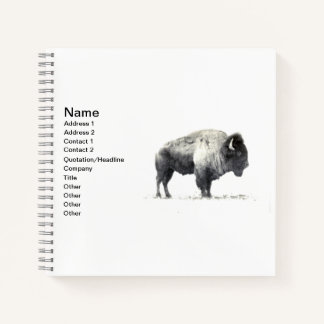 Prärie-Bisons Notizblock