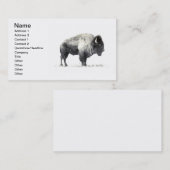 Prärie-Bisons Visitenkarte (Vorne/Hinten)