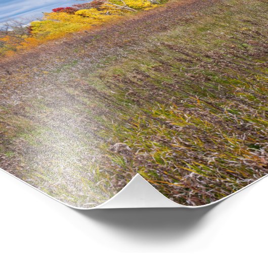 Prärie-Landschaft im Herbst im Park von afton Staa Fotodruck (Ecke)