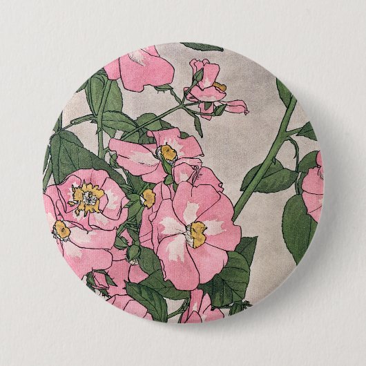 Prärie-Rosen Button (Vorderseite)