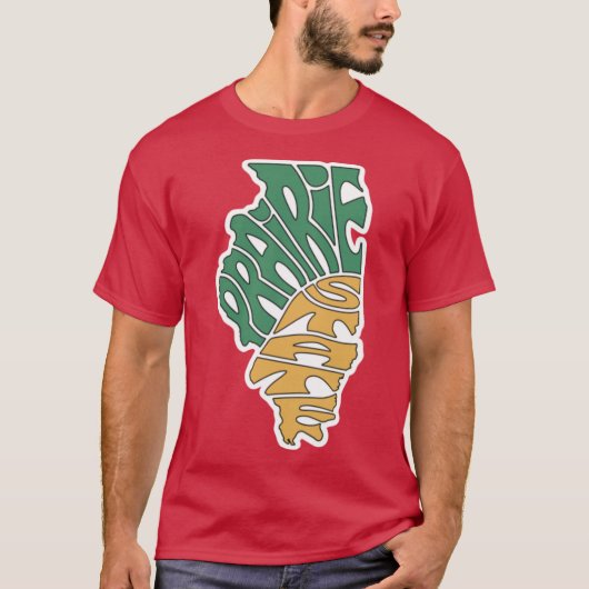 Prärie-Staat Illinois T-Shirt (Vorderseite)