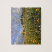 Prärie-Wildblumen im Gletschertal Puzzle (Vertikal)