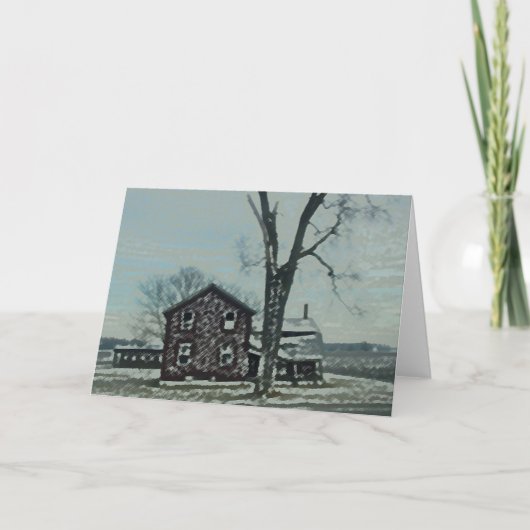 Prarie Zuhause Feiertagskarte (Vorderseite)