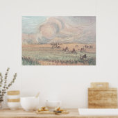 Prärieffeuer von Missouri Poster (Küche)