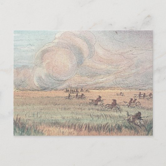 Prärieffeuer von Missouri Postkarte (Vorderseite)