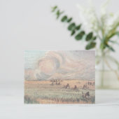 Prärieffeuer von Missouri Postkarte (Stehend Vorderseite)
