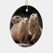 Präriehund-Familie Keramikornament (Rechts)