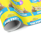 Präriehund-Geburtstagsfeier Geschenkpapier (Rolleneckpunkt)