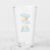 Präriehund-Geburtstagsfeier Glas (Rückseite)