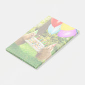Präriehund-Geburtstagsfeier Post-it Klebezettel (angewinkelt)