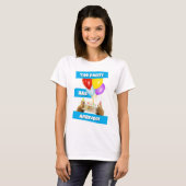 Präriehund-Geburtstagsfeier T-Shirt (Vorne ganz)