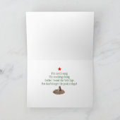 Präriehund-Sankt-Karte Feiertagskarte (Innenseite)