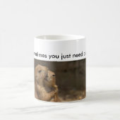 Präriehund-Umarmen Kaffeetasse (Mittel)