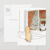 Präriehund-und Weihnachtsbaum Feiertagspostkarte (Vorne/Hinten)