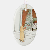 Präriehund-und Weihnachtsbaum Keramik Ornament (Rechts)