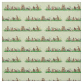 Präriehund-Wiesen-Gewebe (hellgrün) Stoff (Muster)