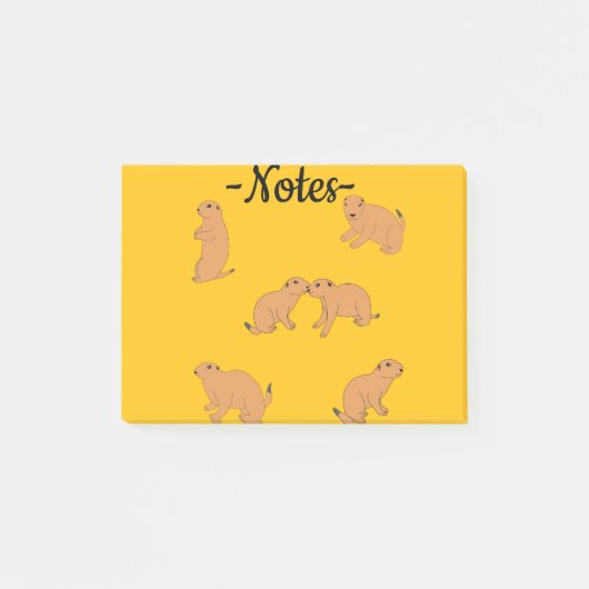 Präriehunde Post-it Klebezettel (Vorderseite)