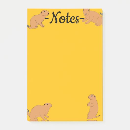 Präriehunde Post-it Klebezettel (Vorderseite)