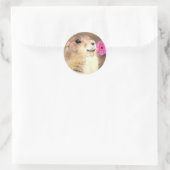 Präriehunde Runder Aufkleber (Tasche)