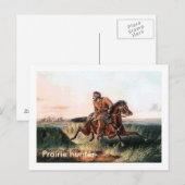 Präriejäger Postkarte (Vorne/Hinten)