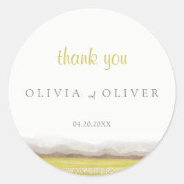 Prärien bei der Blütezeit Runder Aufkleber