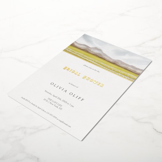 Prärien im Brautparty Bloom Folieneinladung (Gedreht)