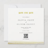 Prärien in Bloom Wedding speichern das Datum Einladung (Rückseite)