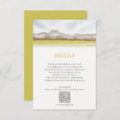 Prärien in blum Wedding Details Begleitkarte (Vorne/Hinten)