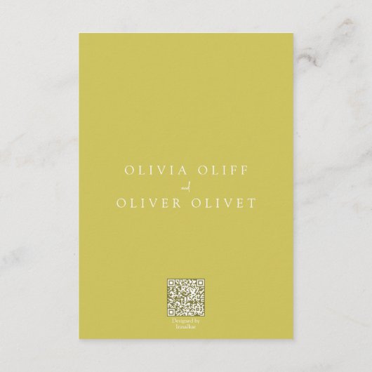 Prärien in blum Wedding Details Begleitkarte (Rückseite)