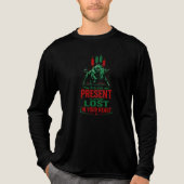Präsent oder verloren in deinem Bull-Trading-Minds Tri-Blend Shirt (Vorderseite)