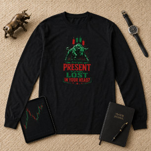 Präsent oder verloren in deinem Bull-Trading-Minds Tri-Blend Shirt