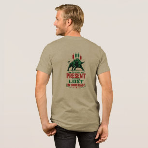 Präsent oder verloren in Ihrem Kopf Stier Handelsm Tri-Blend Shirt