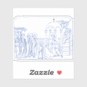 Präsentation der gesegneten Jungfrau Mary Aufkleber (Blatt)