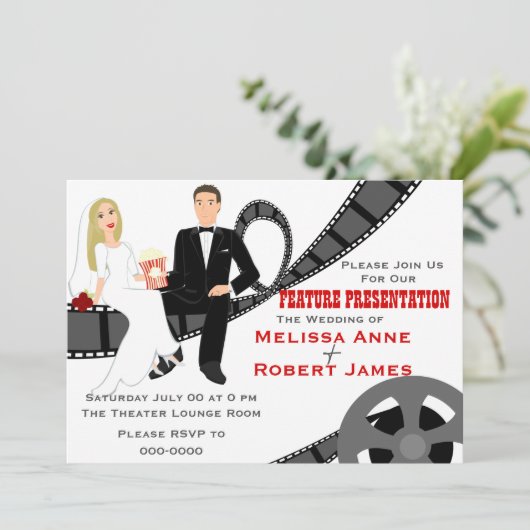 Präsentation der Hochzeit Einladung (Stehend Vorderseite)