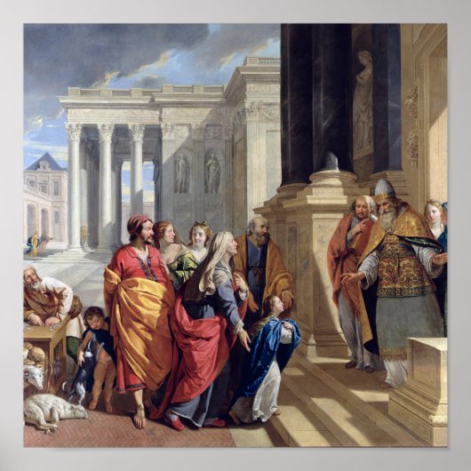 Präsentation der Jungfrau im Tempel Poster (Vorne)