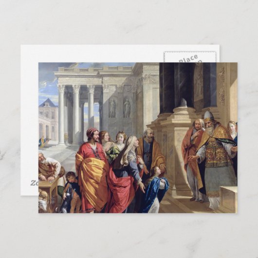 Präsentation der Jungfrau im Tempel Postkarte (Vorne/Hinten)