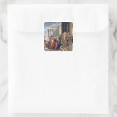 Präsentation der Jungfrau im Tempel Quadratischer Aufkleber (Tasche)