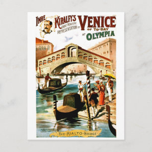 Präsentation der Stadt Venedig bei Olympia, Vintag Postkarte