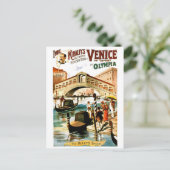 Präsentation der Stadt Venedig in Olympia, Vintag Postkarte (Stehend Vorderseite)