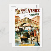 Präsentation der Stadt Venedig in Olympia, Vintag Postkarte (Vorne/Hinten)