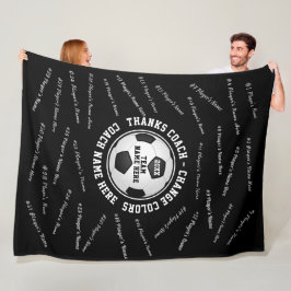 Präsentation für Fußball-Coach Ihre FARBEN und TEX Fleecedecke