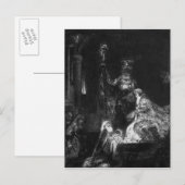 Präsentation im Tempel, 1654 Postkarte (Vorne/Hinten)