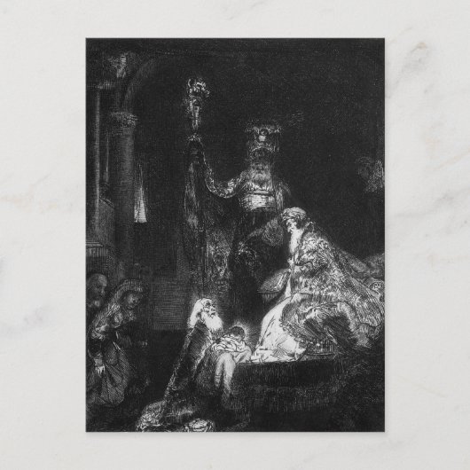 Präsentation im Tempel, 1654 Postkarte (Vorderseite)