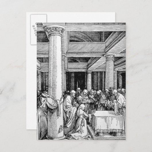 Präsentation im Tempel, c.1503/4 Postkarte (Vorne/Hinten)